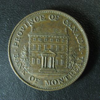 PC-1B3 Halfpenny 1844 token Province of du Canada Montreal Quebec Breton 527
