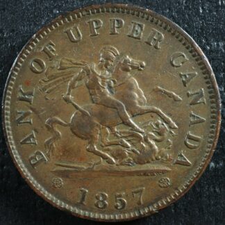 PC-6D One Penny 1857 token Bank of Upper Canada Breton 719
