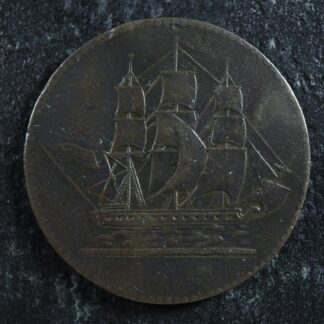 PE-10-2 Ships Colonies & Commerce token PEI Canada American flag Breton 997