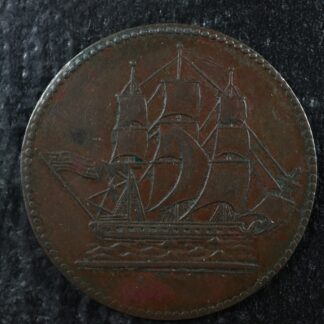 PE-10-2 Ships Colonies & Commerce token PEI Canada American flag Breton 997