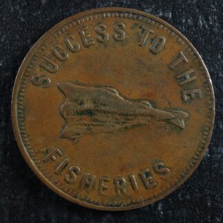 PE-5B1 Halfpenny token Canada PEI Prince Edward Island Hook c. 1860 Breton 917