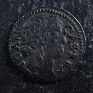 Szeląg koronny 1660 Polish–Lithuanian Commonwealth KM#110 copper szelag koronny