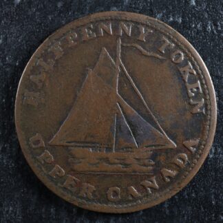 UC-10-Halfpenny-token-1821-Upper-Canada-Commercial-Change-ship-Breton-728-276241758216-2