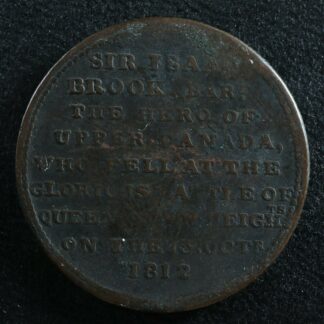 UC-5A1 Upper Canada 1812 token Sir Isaac Brook Brock ship Breton 723