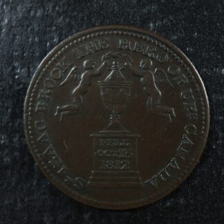 UC-6A2 Halfpenny 1816 Isaac Brock token Upper Canada Ontario Breton 724