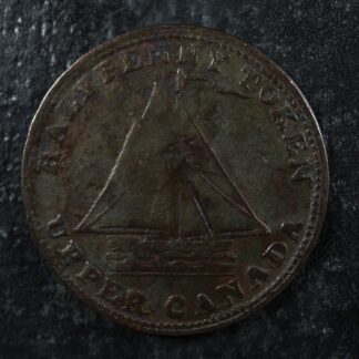 UC-8A1 Mule Halfpenny token 1815 Upper Canada Commercial Change ship Breton 726