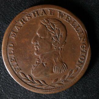 WE-2B4 Half penny token Field Marshal Wellington Canada WEL-34 Breton 972
