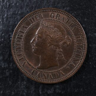 1 cent 1901 Canada one large penny Queen Victoria c ¢ EF-45
