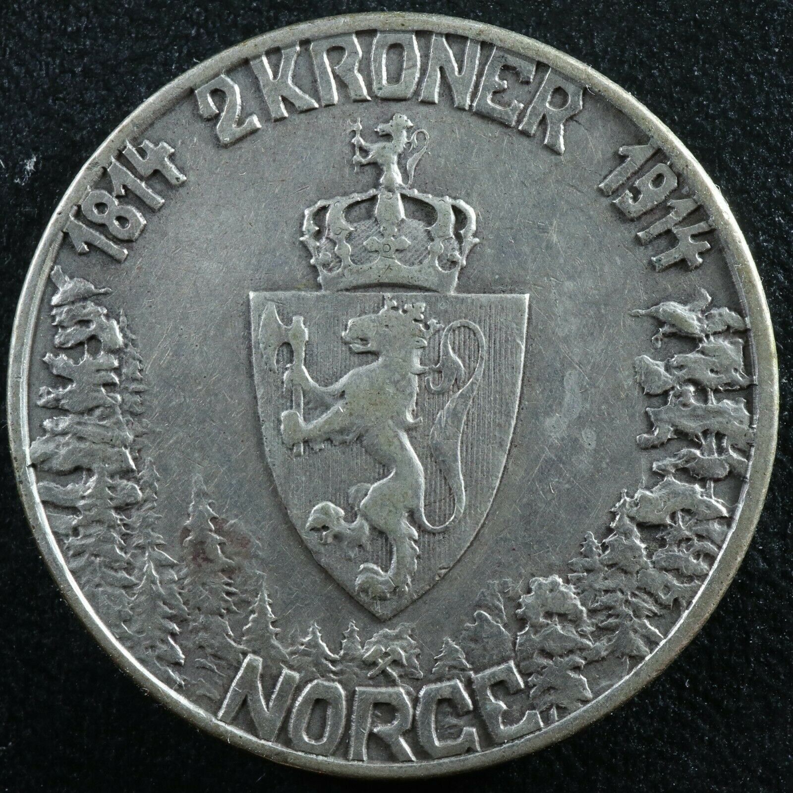 1814 2 kroner 1914 norge