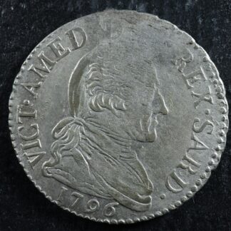 20 soldi 1796 Sardinia Italy KM#94 Billon Italia Italie Sardigna Sardaigne