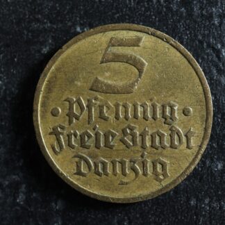 5 pfennig 1932 Danzig KM#151 Aluminium bronze Dantzig Gdańsk