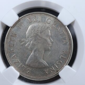 50 cents 1960 Canada NGC AU-58 Ex. Neil Armstrong