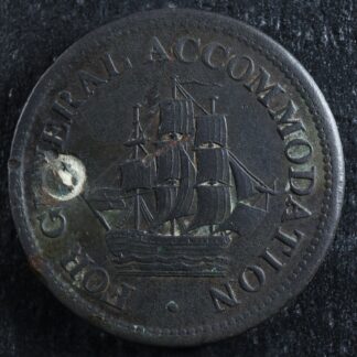 AM-1A4 Halfpenny token Pure Copper preferable Canada ship Breton 966