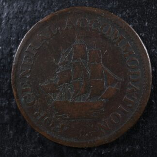 AM-1A4 Halfpenny token Pure Copper preferable Canada ship Breton 966