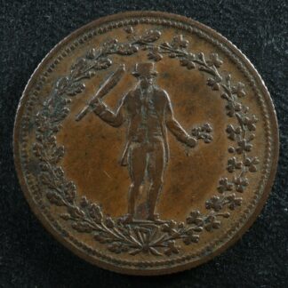 AM-4 Pure copper preferable paper token Canada Irishman Breton 1009