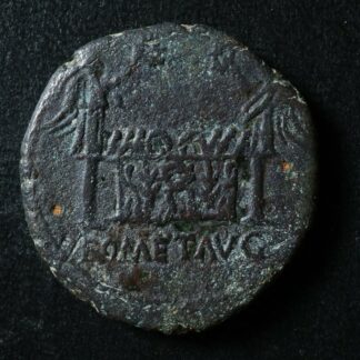 Augustus As -10/-6 Altar Two Victories Lugdunum RIC 230 Auguste