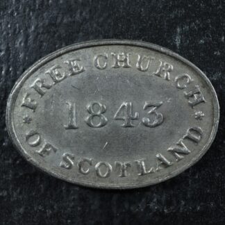 Communion Stock token Free Church of Scotland 1843 Canada ST-206A1
