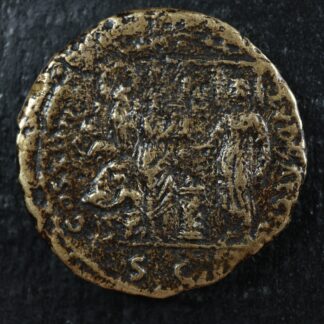 Domitian Dupondius 88 Rome RIC 625 Secular Games Domitien