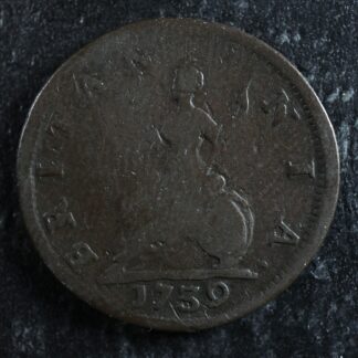 Farthing 1739 Great Britain KM#572 Copper one UK GB Grande-Bretagne 1/4