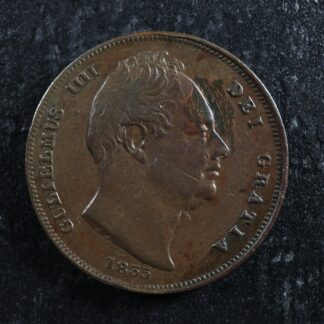 Farthing 1835 Great Britain KM#705 Copper one UK GB Grande-Bretagne 1/4