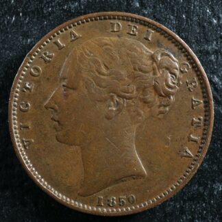 Farthing-1850-Great-Britain-KM725-Copper-one-UK-GB-Grande-Bretagne-14-275075022227-2