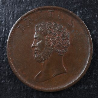 Halfpenny Brutus token ND British Copper Company Canadian Borderline Withers 621