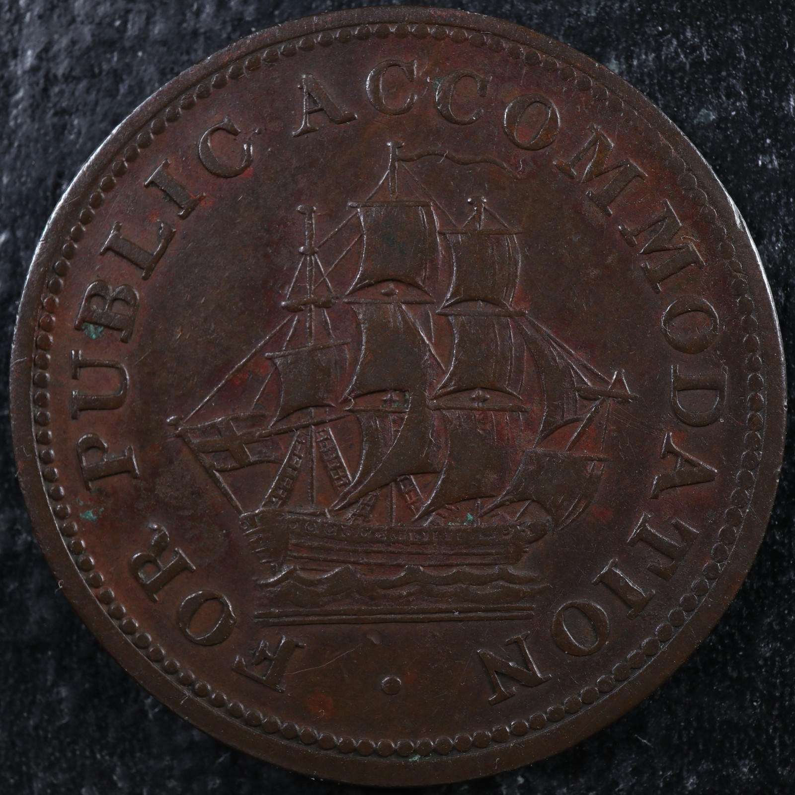 LC-14B-Halfpenny-token-Lower-Bas-Canada-Quebec-ship-Breton-533-277734618837-2