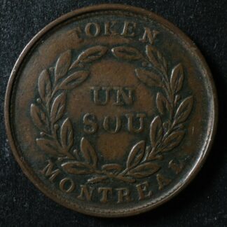 LC-33A1 Bouquet Sou token Montreal Lower Bas Canada Quebec Breton 704