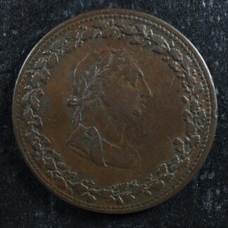 LC-48-22 Halfpenny token 1812 Lower Bas Canada Quebec Tiffin Breton 960