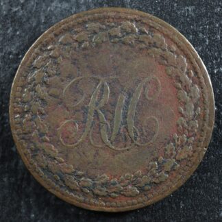 LC-52-One-Penny-token-1814-Lower-Canada-RH-Richard-Hurd-ship-Breton-989-277079596217-2