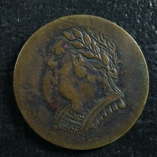 LC-60-3 1820 token Lower Bas Canada Quebec Bust and Harp Breton 1012