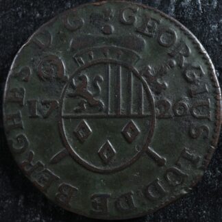 Liard 1726 Liège Belgium KM#134 copper Belgique België Belgien