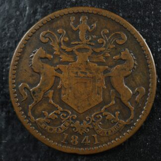 NF-1B2 Rutherford Bros 1841 Newfoundland Canada token NFLD Breton 952