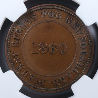 NF-4 NGC EF-45 1860 token Newfoundland Canada NFLD Breton 955