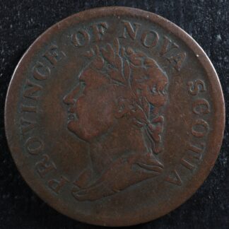 NS-2B3 One Penny token 1832 Canada Nova Scotia Thistle Breton 870