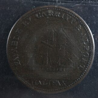 NS-9-ICCS-VF-20-Halfpenny-token-1814-Canada-Nova-Scotia-Halifax-Ship-Breton-881-276090992317-2
