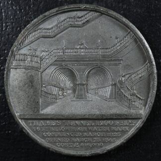 Opening of the Thames Tunnel London 1843 Sir Marc Isambard Brunel Medal 48mm