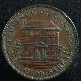 PC-2B One penny token 1842 Province of Canada Bank of Montreal Breton 526