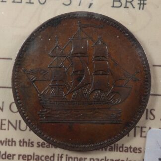 PE-10-37 ICCS AU-55 Ships Colonies & Commerce token PEI Canada Breton 997