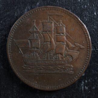PE-10-41B Ships Colonies & Commerce token PEI Canada Breton 997