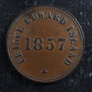 PE-7C1 1857 Prince Edward Island token PEI Canada Breton 919