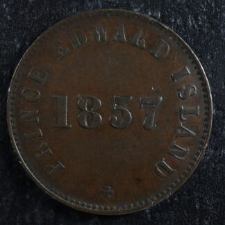 PE-7C4 1857 Prince Edward Island token PEI Canada Breton 919
