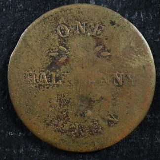 PE-9A One Halfpenny 1815 token PEI Canada ship Prince Edward Island Breton 995