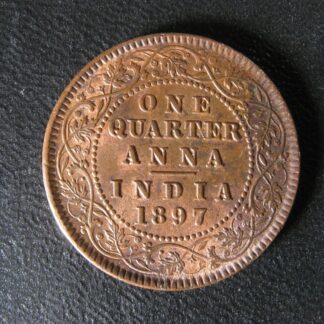 Quarter anna 1897 (c) British India KM#486 Indes britannique 1/4 Queen Victoria