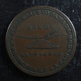 UC-2A1 Halfpenny token Lesslie & sons Upper Canada York Kingston Breton 718