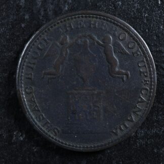 UC-6A7 Halfpenny 1816 Isaac Brock token Upper Canada Ontario Breton 724