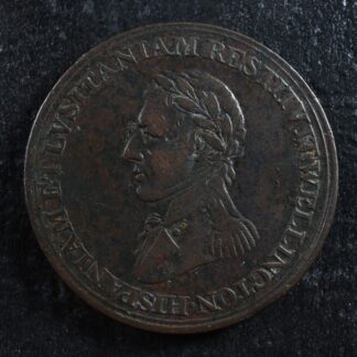 WE-11A5 Halfpenny token Wellington Peninsular Salamanca Canada Breton 987