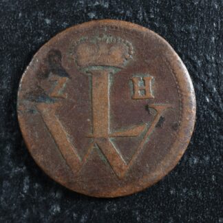 1 heller 1751 Hessen-Cassel German States KM#445 copper