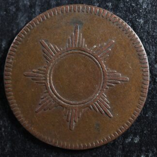 1 pfennig 1819 Frankfurt am Main German States KM#Tn7 Copper "Judenpfennig"