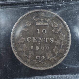 10-cents-1888-Canada-ICCS-F-15-silver-coin-Queen-Victoria-c-277151427328-2